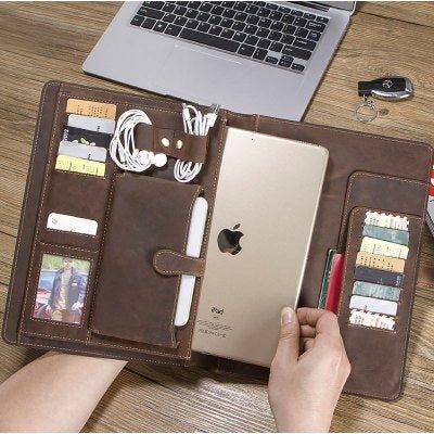 Multifunction Cowhide Leather Cases For iPad Pro 11 - Woosir