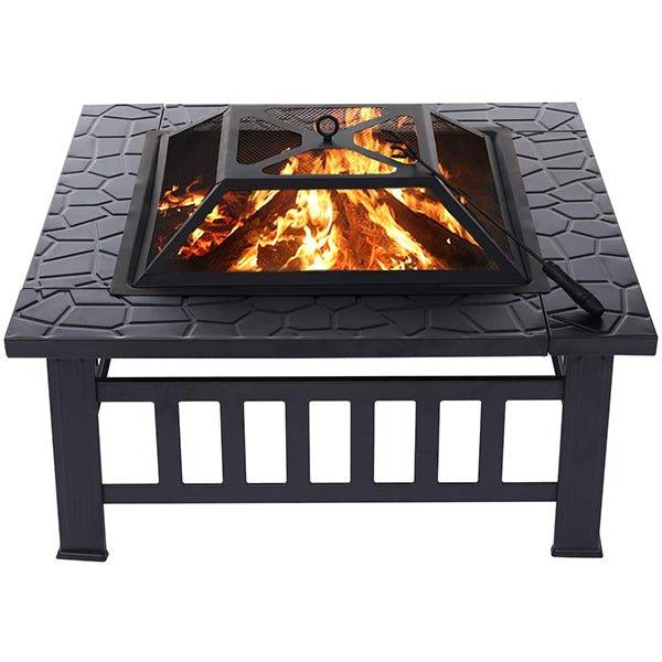 Outdoor Wood Burning Fire Pits Table - Woosir