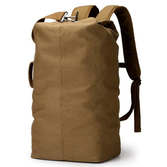 Outdoors Canvas Hiking Backpack Large Duffel Bag - Woosir