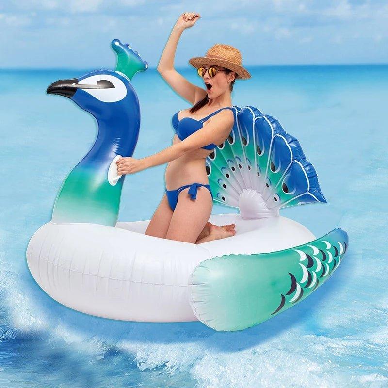 Peacock Inflatable Pool Float Lounger Woosir