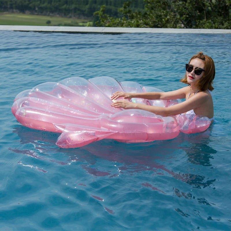 Pink Inflatable Pink Shell Inflatable Pool Float - Woosir