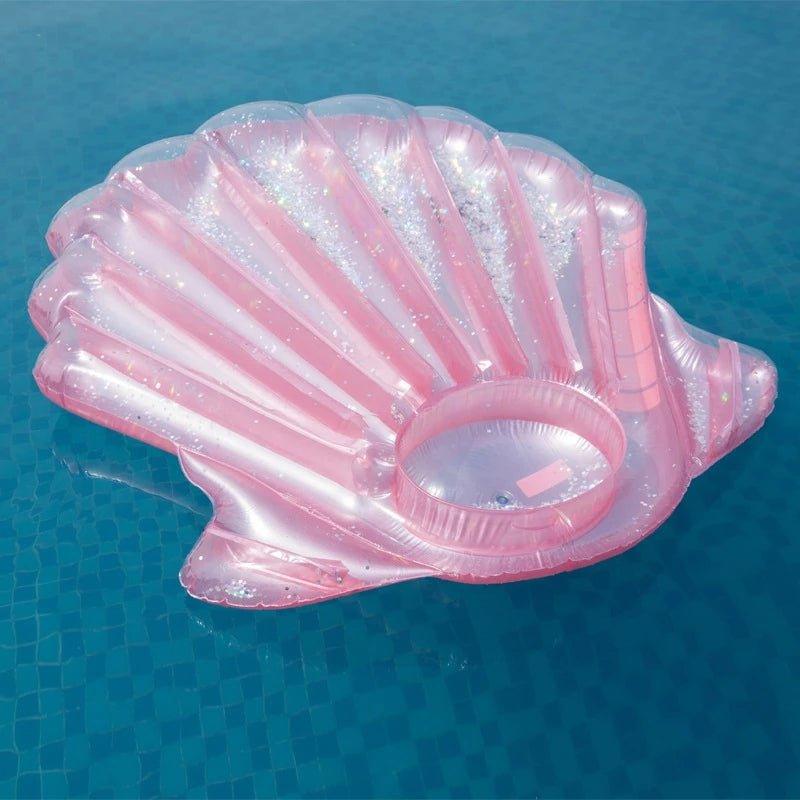 Pink Inflatble Pool Float Pink Shell Inflatable Pool Float - Woosir