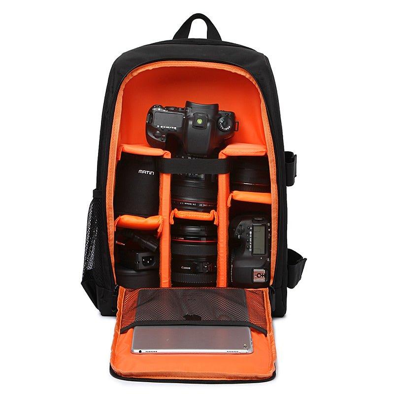 camera bag with rain cover Professional Waterproof Camera Backpack with Rain Cover, Orange