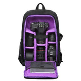 acuvar dslr camera backpack with rain cover Professional Waterproof Camera Backpack with Rain Cover, Purple