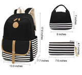 School Backpacks for Women with USB Port and Rain Cover - Woosir