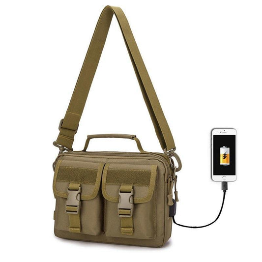 USB Molle Messenger Bags Shoulder Sling Pack - Woosir