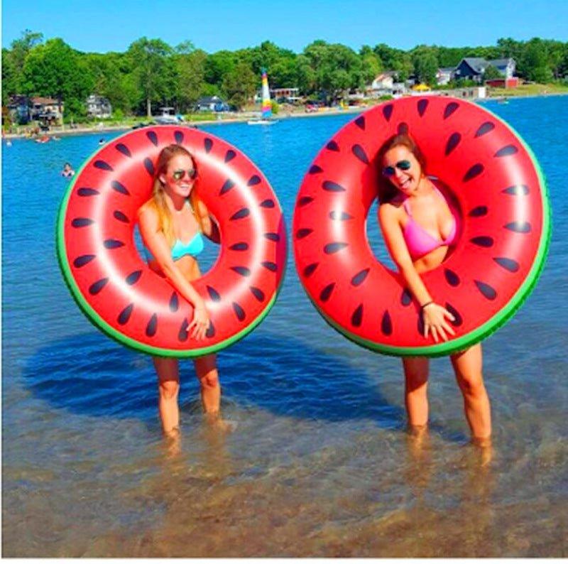 Watermelon Inflatable Circle Swimming Floating - Woosir