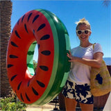 Watermelon Inflatable Circle Swimming Floating - Woosir