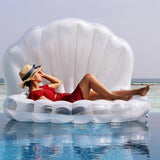 White Shell Inflatable Pool Raft - Woosir