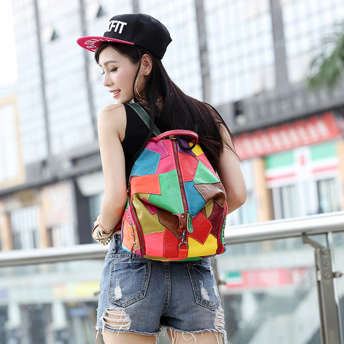 Womens Leather Backpack Casual Purse Fashion Soft School Bags With Tassel  NEW | eBay