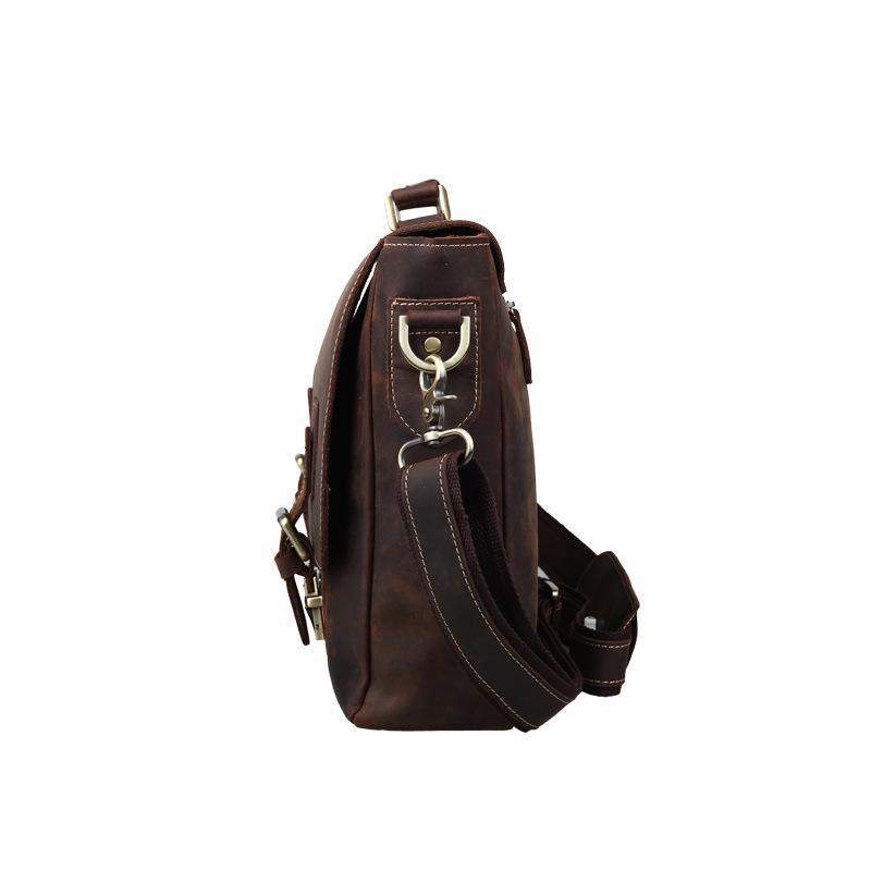 Woosir 14 Inches Genuine Leather Messenger Bag - Woosir