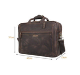 Woosir 17 Inch Briefcase Leather Backpack - Woosir