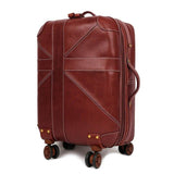 Woosir 20 Inch Cow Leather Vintage Suitcase Luggage - Woosir