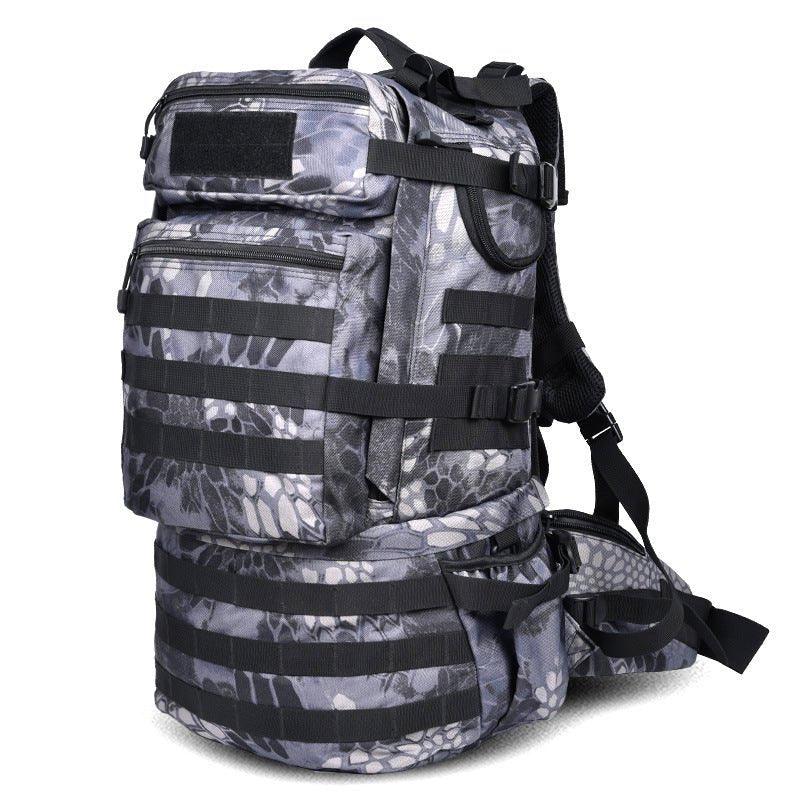 50l military hiking backpack Daypack w/ 3 MOLLE Bags Large Style Outdoor Stealth Angel Survival 3M50 Widen cushioned back makes it comfortable to wear Military Tactical 50L Backpack Army