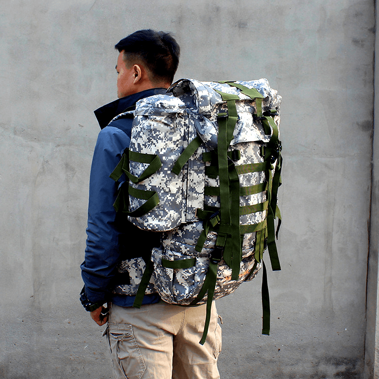 80L Hiking Backpack with Rain Cover - ACU Digital 80L Hiking Backpack with Rain Cover - ACU Digital