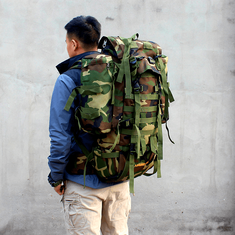 backpack rain cover malaysia 80L Hiking Backpack with Rain Cover