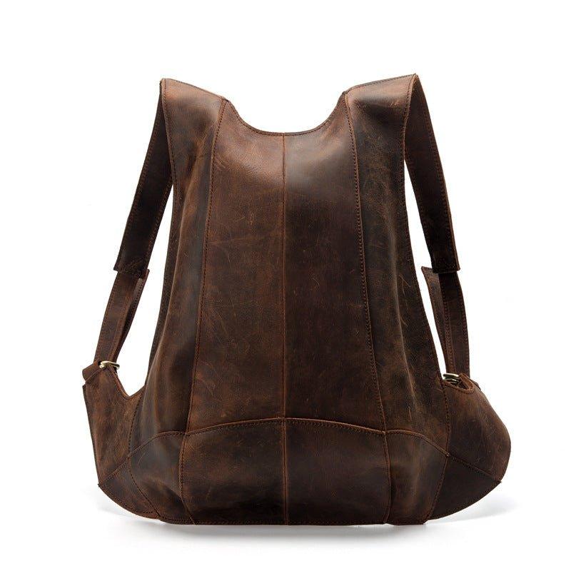 Vintage Anti Theft Leather Backpack Small - Woosir
