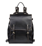 Mens Leather Handbag Backpack - Woosir