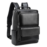 Woosir Black Leather 14 inch Laptop Backpacks - Woosir