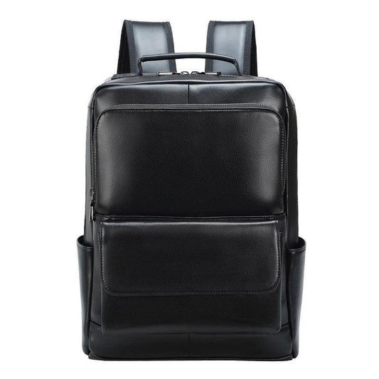 Woosir Black Leather 14 inch Laptop Backpacks - Woosir