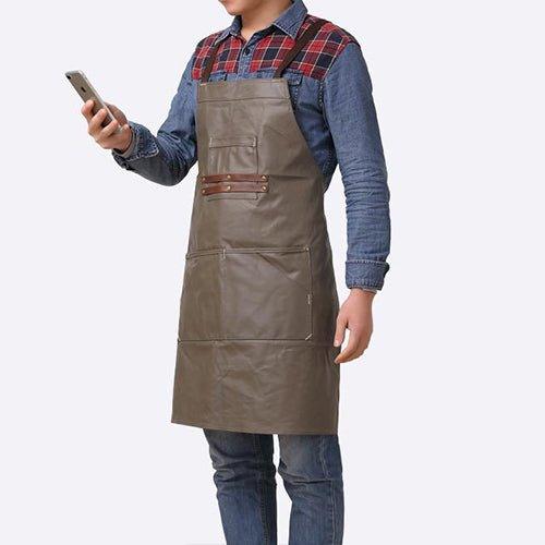 Woosir Canvas And Leather Woodworking Apron - Woosir