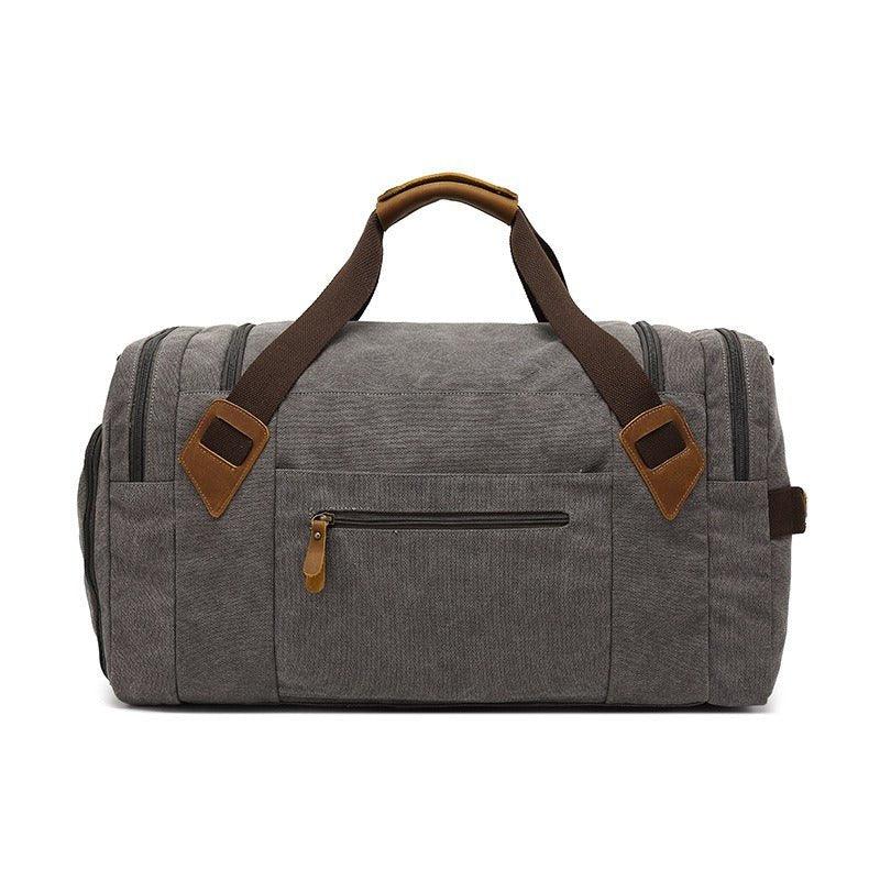 Canvas Duffle Bag with Shoe Compartment - Woosir