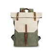 Vintage Backpack Roll Top with Laptop Sleeve - Woosir