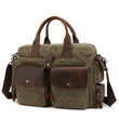 Woosir Canvas Men Satchel with Laptop Compartment - Woosir