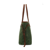 Woosir Canvas Tote Purse Bags with Zipper and Drawstring - Woosir