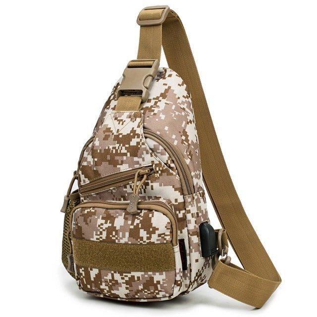 Chest Bag Shoulder Camping Molle Backpack Sports, Desert Digital