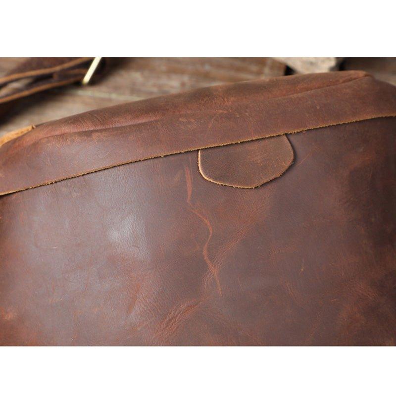 Cowhide Leather Vintage Cross Body Bag - Woosir