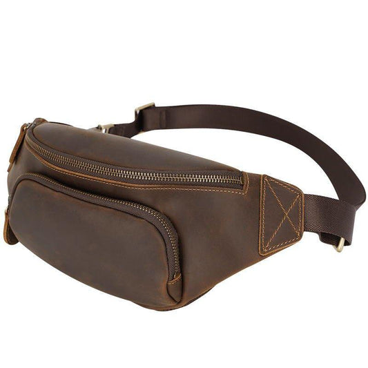 Woosir Crossbody Belt Bag Leather for Men - Woosir