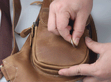 Crossbody Sling Bag Mens Crazy Horse Leather - Woosir