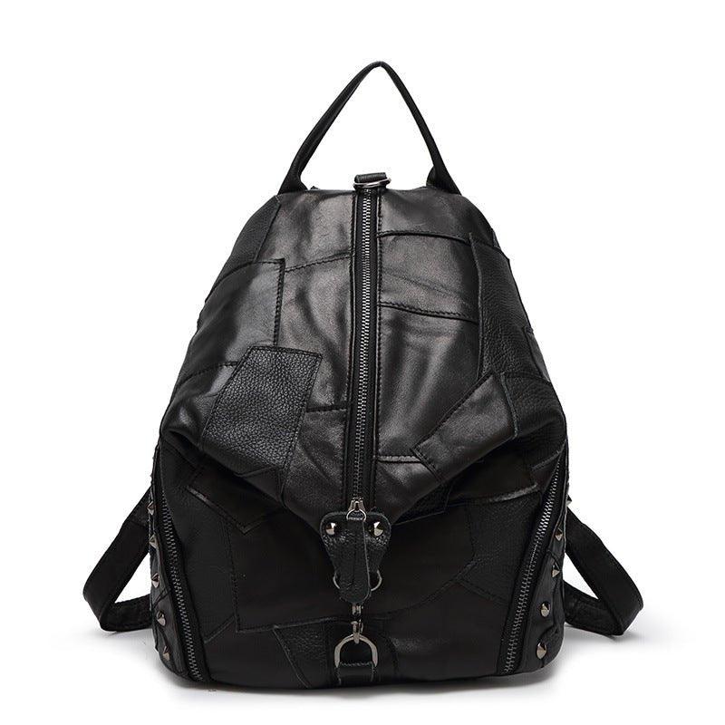 Cute Womens Leather Backpack Purse, Black Cute Womens Leather Backpack Purse, Black