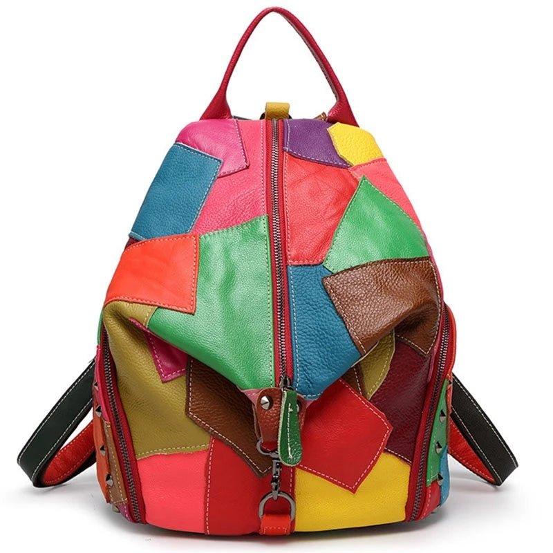 cute backpack leather Cute Womens Leather Backpack Purse, Colorful