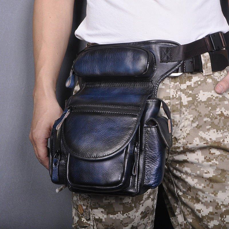 Woosir Fanny Belt Waist Pack Drop Leg Pouch Blue - Main Image