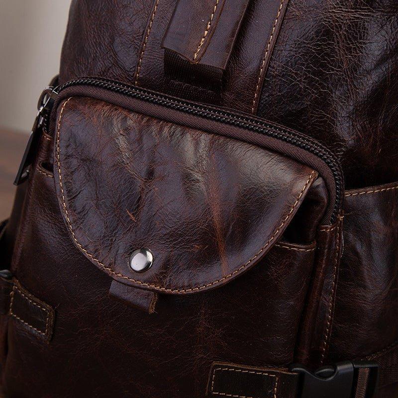 Genuine Leather Sling Bag Vintage - Woosir