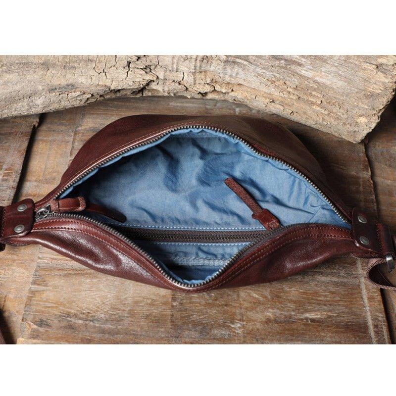 Navy Leather Sling / Bum Bag
