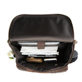 Vintage Leather Backpack for 16 Inch Laptop - Woosir
