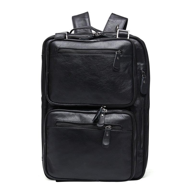 Woosir Leather Briefcase Backpack Convertible 15.6