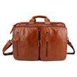 Woosir Leather Briefcase Backpack Convertible 15.6" - Woosir