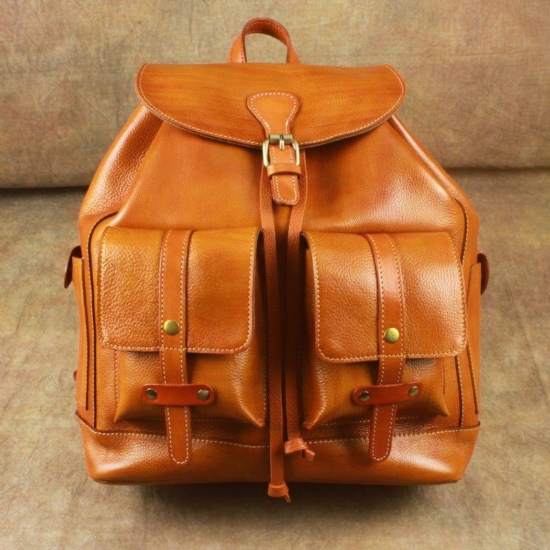 Woosir Genuine Leather Drawstring Backpack 14 Inches - Woosir