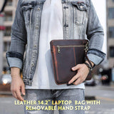 Woosir Leather Laptop Case for Macbook Pro 14.2 Inch - Woosir