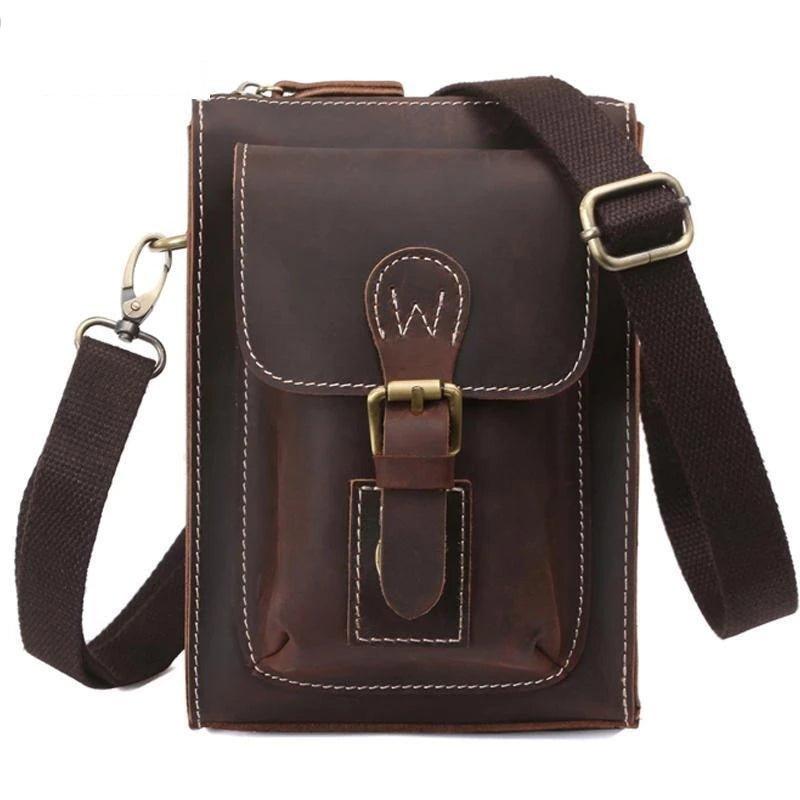 Woosir Genuine Leather Man Messenger Bags - Woosir