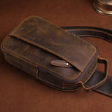 Leather Small Sling Bag for Men - Woosir