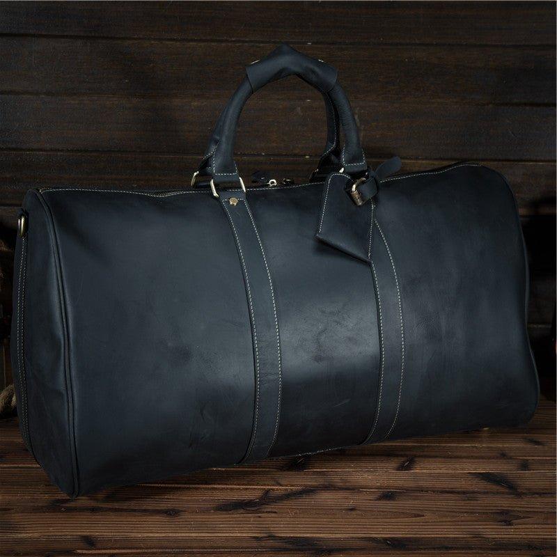 Leather Weekender Duffel Luggage Bag 24 inch Leather Weekender Duffel Luggage Bag 24 inch