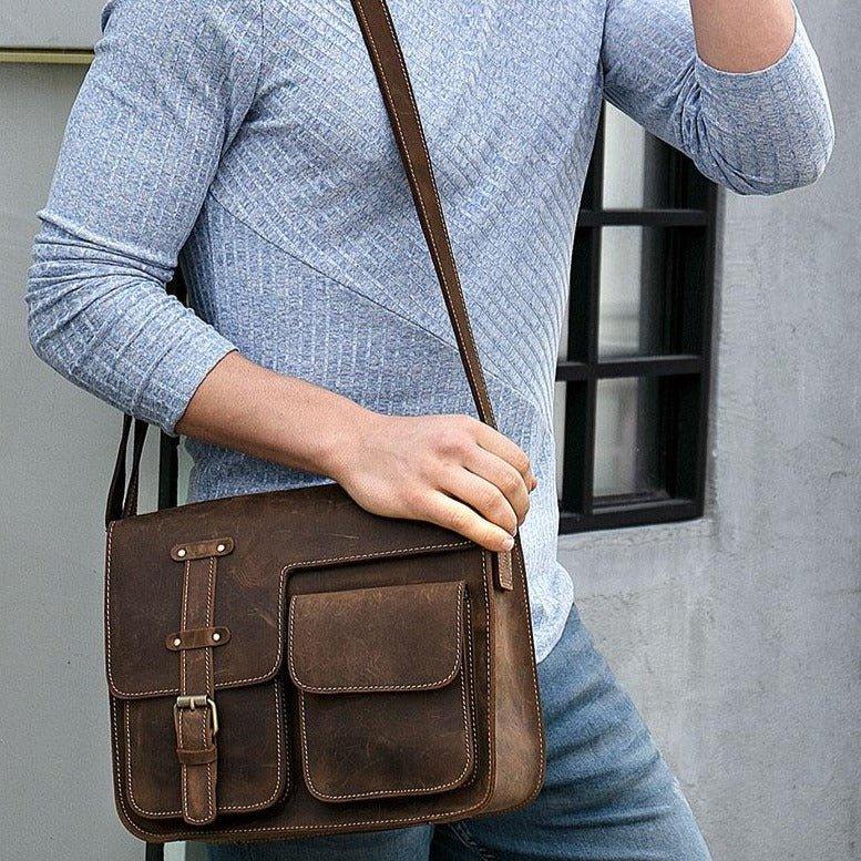 Woosir Vintage Shoulder Bag Designer Mens - Woosir