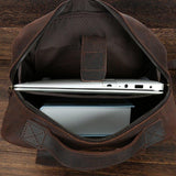 Woosir Laptop Backpack Leather for Work - Woosir