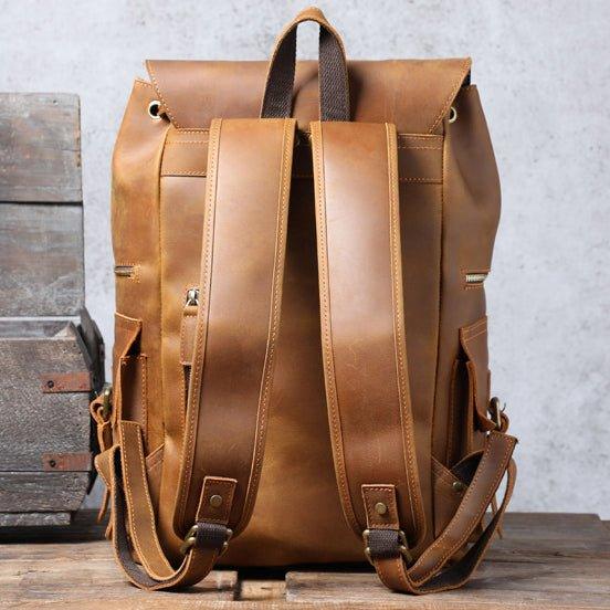 Woosir Laptop Leather Rucksack for Men - Woosir