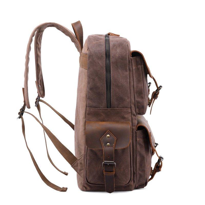 Vintage Canvas Backpack Rucksack Laptop - Woosir